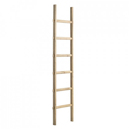 Sagebrook 76" Wooden Decorative Ladder - Light Brown