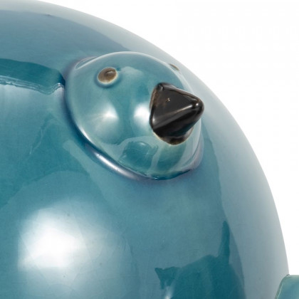 Sagebrook 7.5" Ceramic Birds (Set Of 3) - Teal