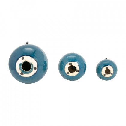 Sagebrook 7.5" Ceramic Birds (Set Of 3) - Teal