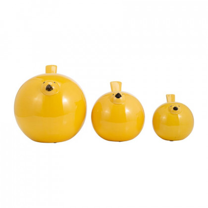 Sagebrook 7.5" Ceramic Birds (Set Of 3) - Yellow
