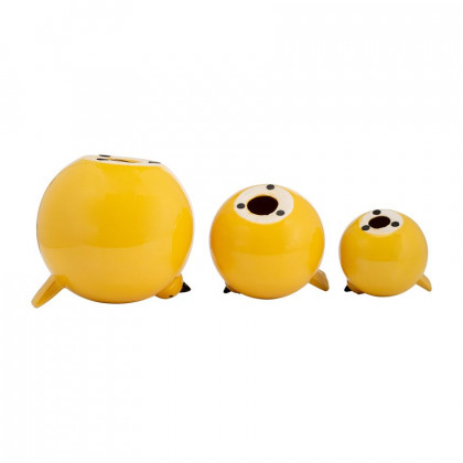 Sagebrook 7.5" Ceramic Birds (Set Of 3) - Yellow