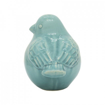 Sagebrook 8" Ceramic Bird Figurine - Sea Green