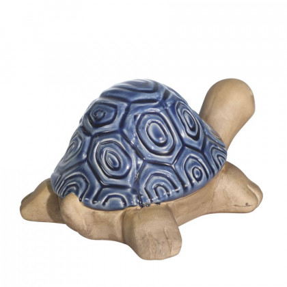 Sagebrook 10" Ceramic Tortoise - Navy