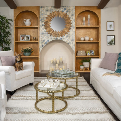 Sagebrook - Wood Wall Mirror in Brown