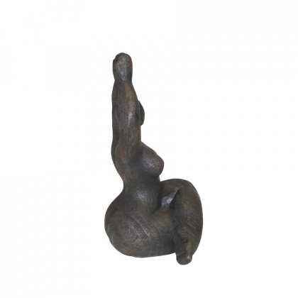 Sagebrook 11" Resin Namaste Female Yoga Figurine - Black