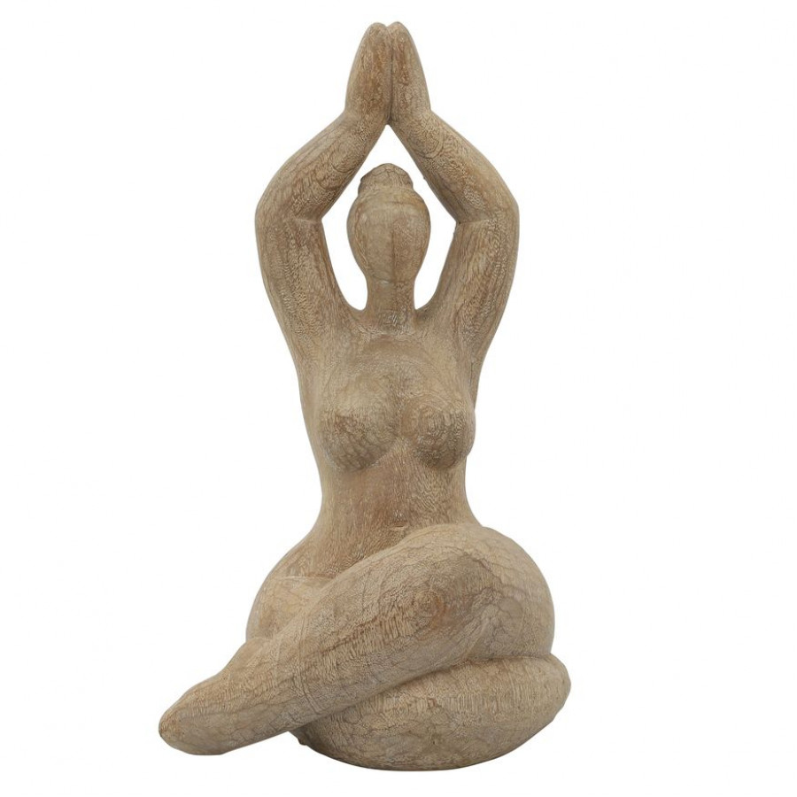 Sagebrook - 11" Resin Namaste Female Yoga Figurine