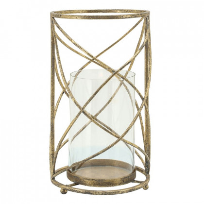 Sagebrook - 13" Metal Hurricane Candle Holder