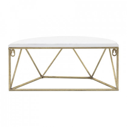 Sagebrook 16" Wood/Metal Demilune Wall Shelf - White