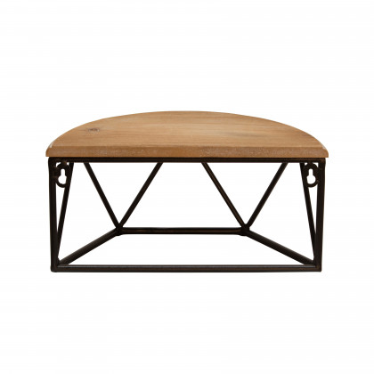 Sagebrook - Metal/Wood Round Shelf