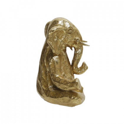 Sagebrook 8" Polyresin Meditating Elephant - Gold