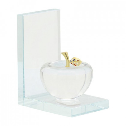 Sagebrook - Crystal Apple Bookends (Set Of 2) in Clear