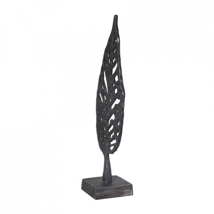 Sagebrook - 18" Aluminum Leaf On Stand in Black Antique