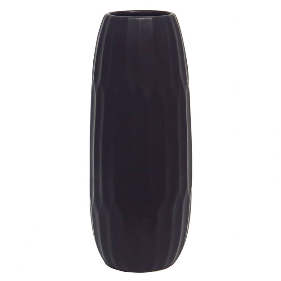 Sagebrook 14" Ceramic Vase - Black
