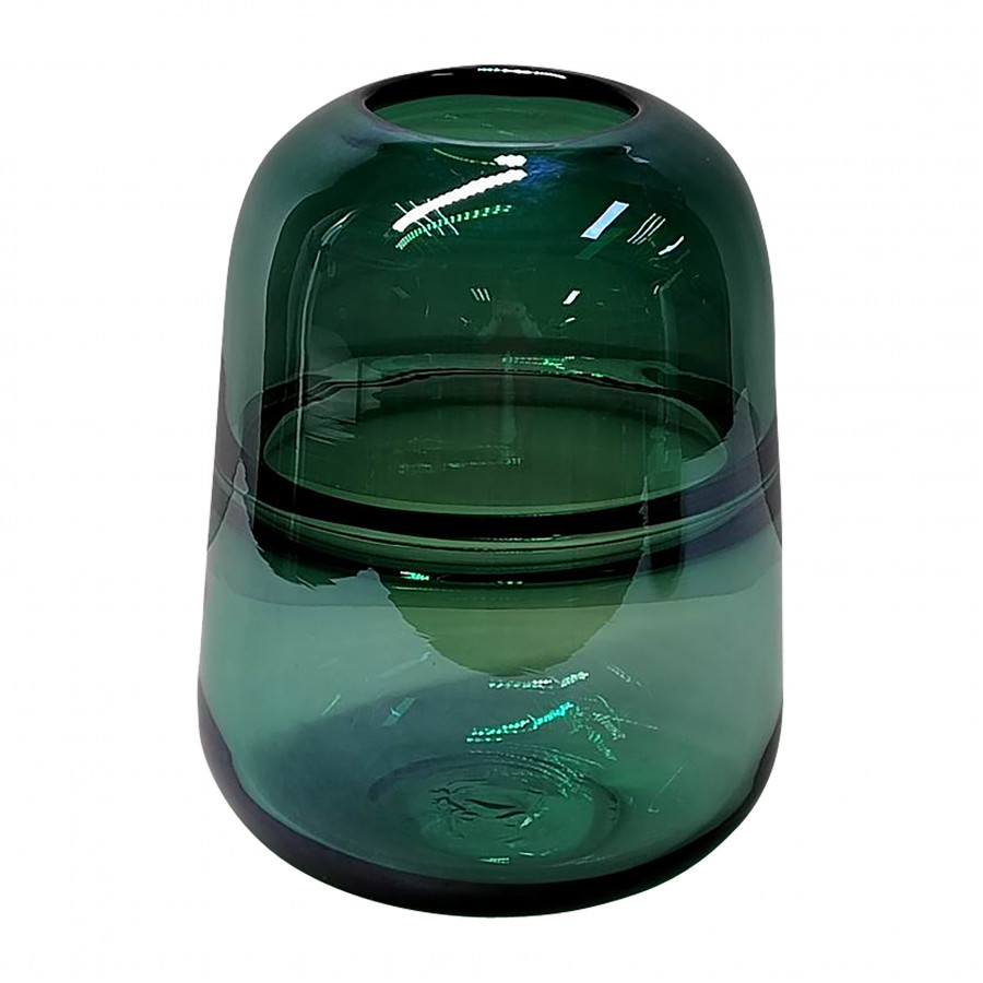 Sagebrook - 9" Glass Handmade Vase in Green