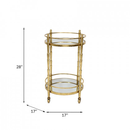 Sagebrook - Two Tier Metal Bar Cart