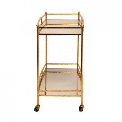 Sagebrook Two Tier Metal Bar Cart - Gold
