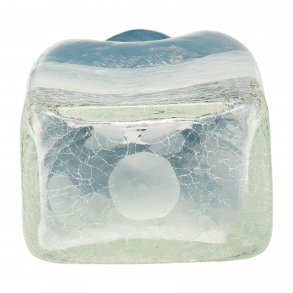 Sagebrook 10" Glass Bottle Vase - Delft