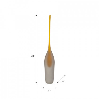Sagebrook 24" Glass Long Neck Glass Decor - Honey