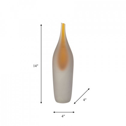 Sagebrook 14" Glass Decor - Honey