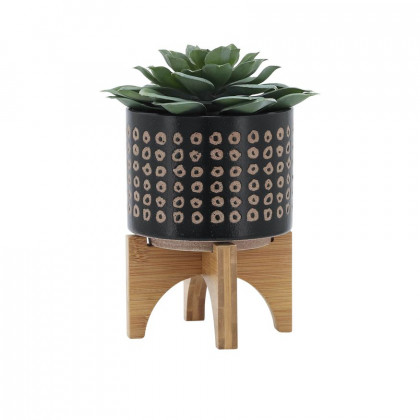 Sagebrook 5" Ceramic Planter On Stand - Brown