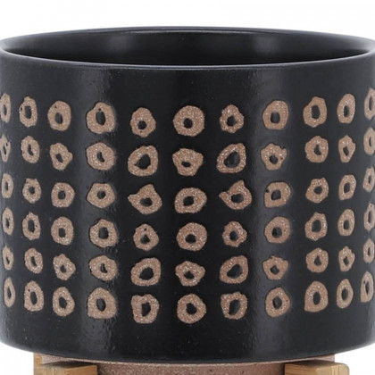 Sagebrook 5" Ceramic Planter On Stand - Brown