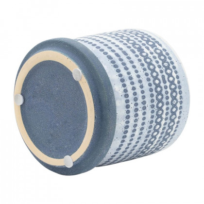 Sagebrook 5" Ceramic Planter With Saucer - Blue
