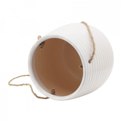 Sagebrook 6" Hanging Planter - White