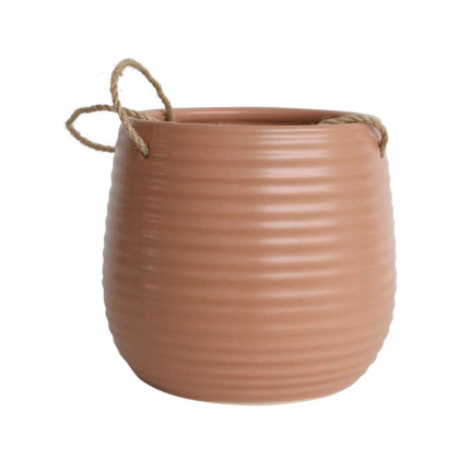 Sagebrook - 6" Ceramic Dimpled Hanging Planter