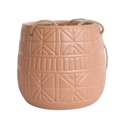 Sagebrook - 6" Ceramic Dimpled Hanging Planter