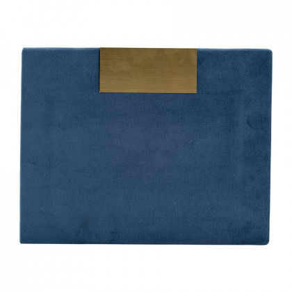 Sagebrook Velveteen Jewelry Box (Set Of 2) - Navy/Gold
