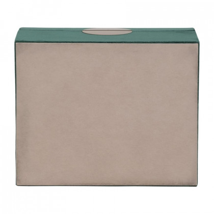 Sagebrook 7"/8"/9" Velveteen Box With Round Medallion (Set Of 3) - Green