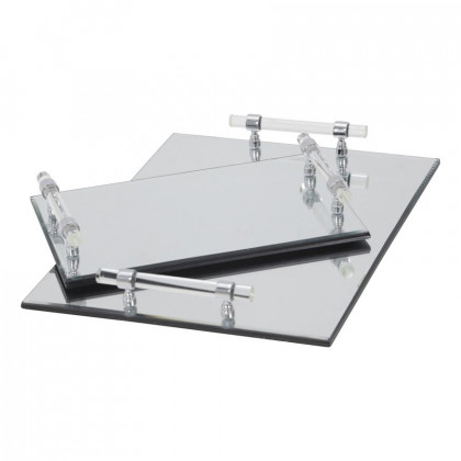 Sagebrook - Mirrored Trays (Set Of 2)