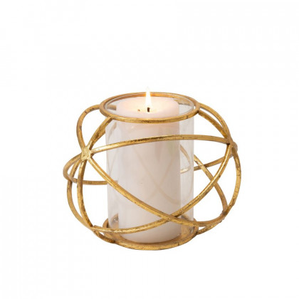 Sagebrook - 12" Ceramic Bead Candle Holder