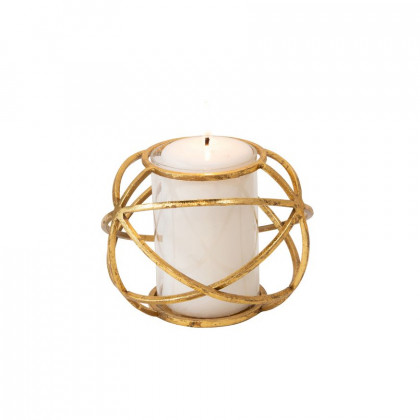 Sagebrook 6" Orb Candle Holders (Set Of 2) - Gold