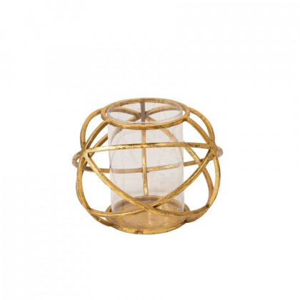 Sagebrook 6" Orb Candle Holders (Set Of 2) - Gold