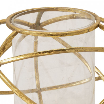 Sagebrook 6" Orb Candle Holders (Set Of 2) - Gold