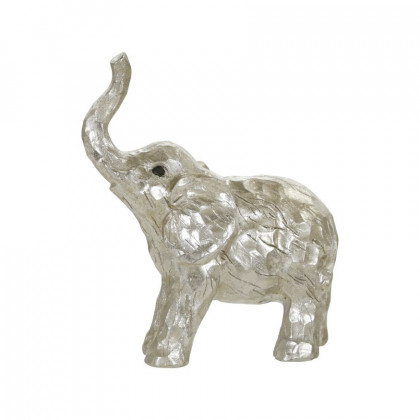 Sagebrook 8" Elephant Figurine - Silver