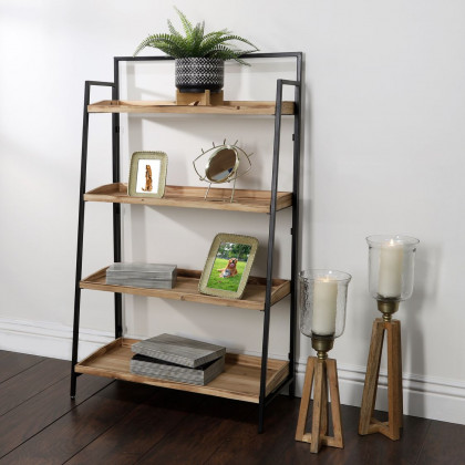 Sagebrook 7" Abstract Planter On Stand - Black