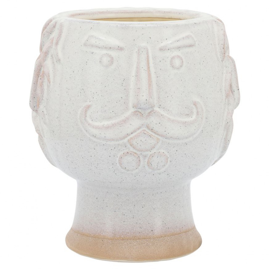Sagebrook 6" Grandpa Face Planter - Ivory