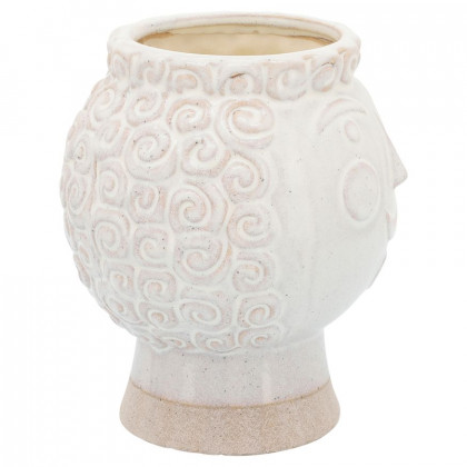 Sagebrook 6" Grandma Face Planter - Ivory