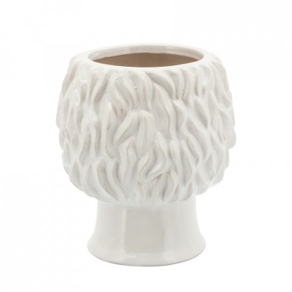 Sagebrook 6" Grandpa Face Planter - White