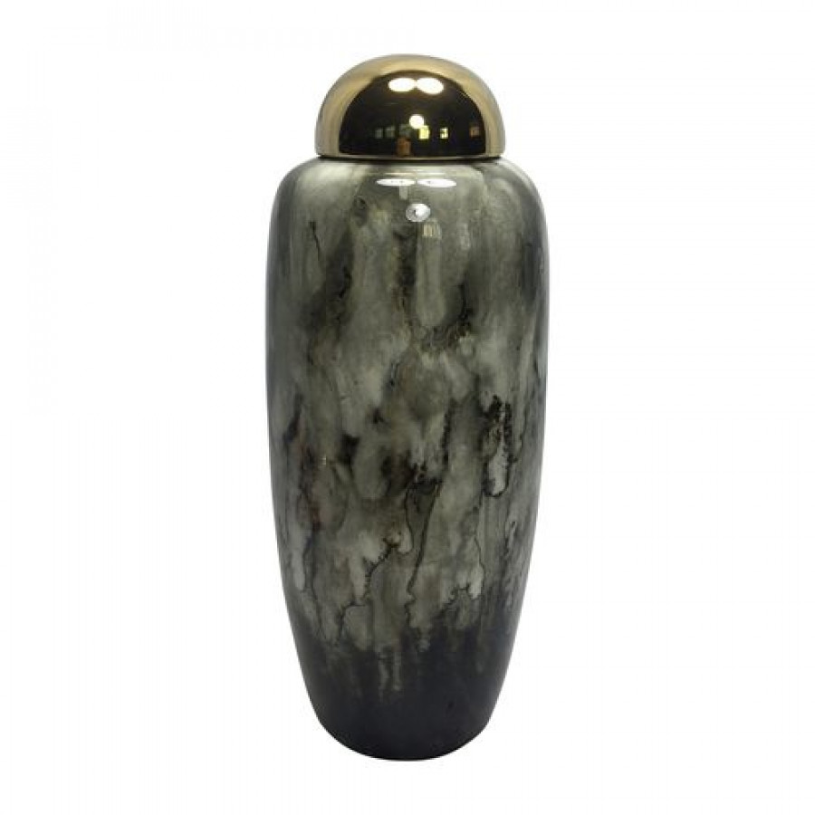 Sagebrook 17" Urn With Gold Lid - Multi