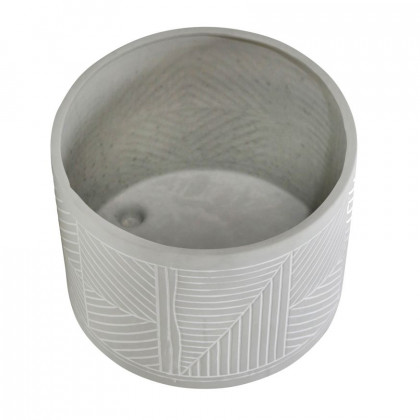 Sagebrook 10"/12" Ceramic Diamond Footed Planters (Set Of 2) - Gray