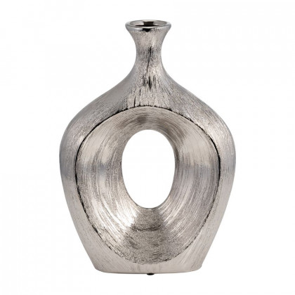 Sagebrook - 13" Scratched Oval Vase Cut-out