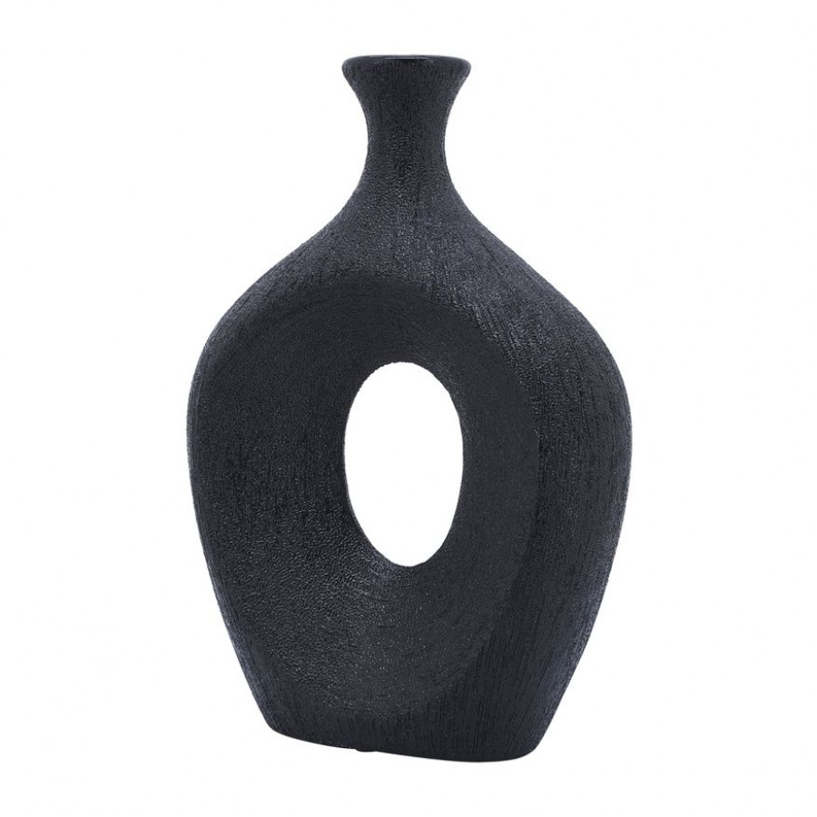Sagebrook - 13" Scratched Oval Vase Cut-out
