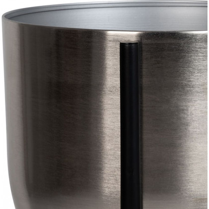 Sagebrook 20" Metal Planter On Tripod - Silver/Black