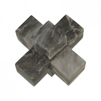 Sagebrook 7" Marble Jack Decor - Gray
