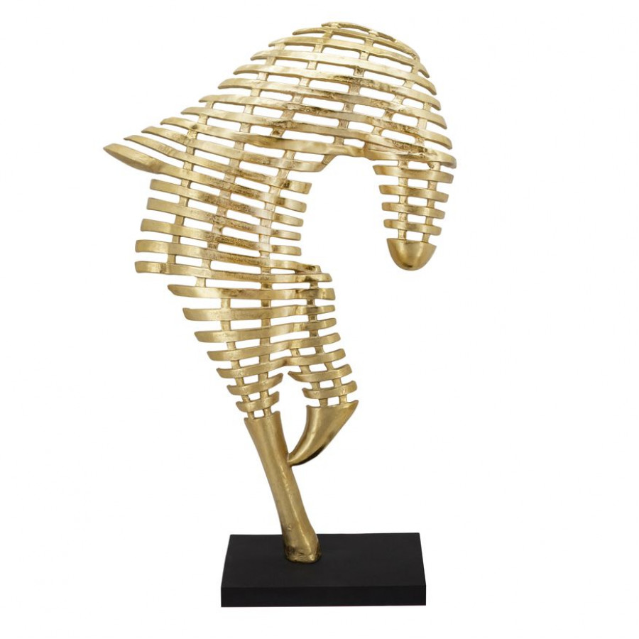 Sagebrook - 64" Metal Horse Sculpture in Gold