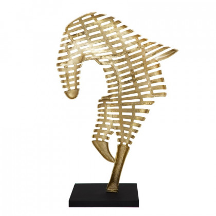 Sagebrook - 64" Metal Horse Sculpture in Gold