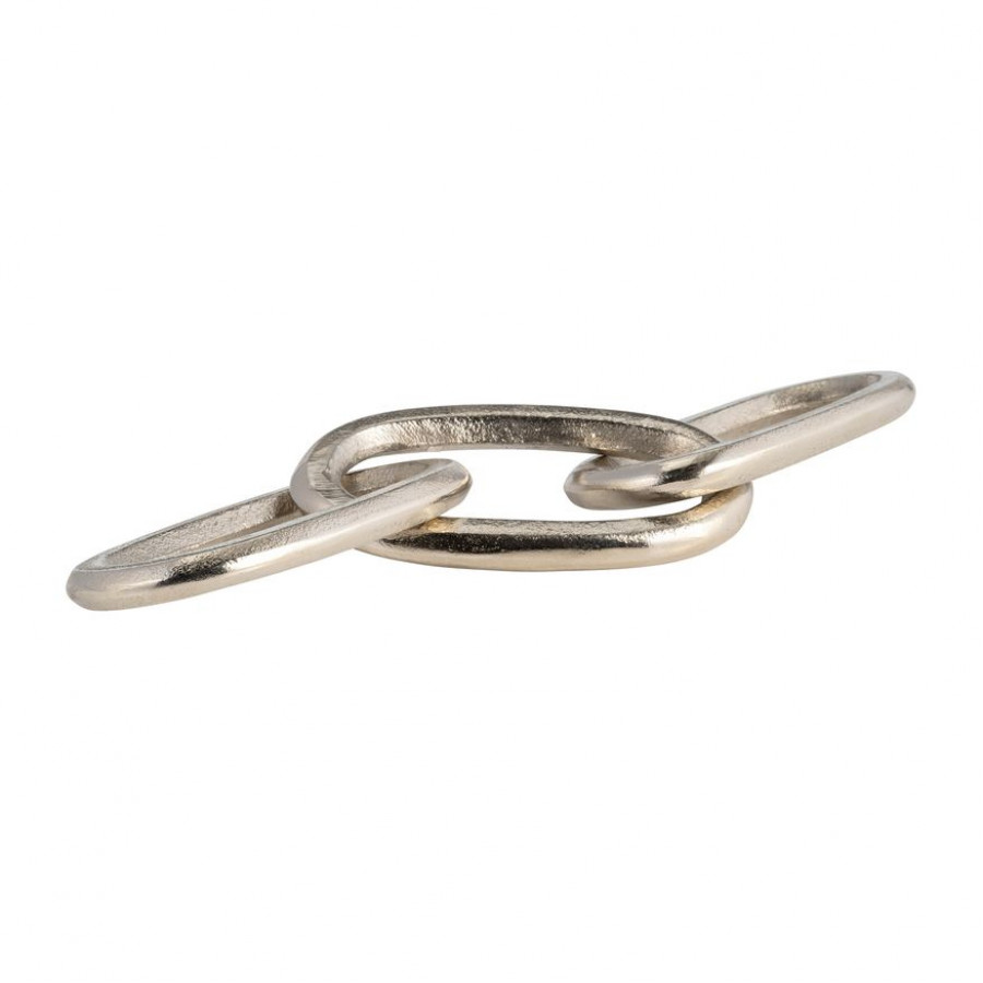Sagebrook - 15" Metal Chain Decor in Silver
